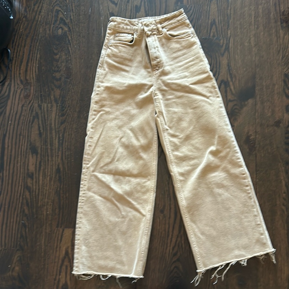 Mango Tan Denim Jeans